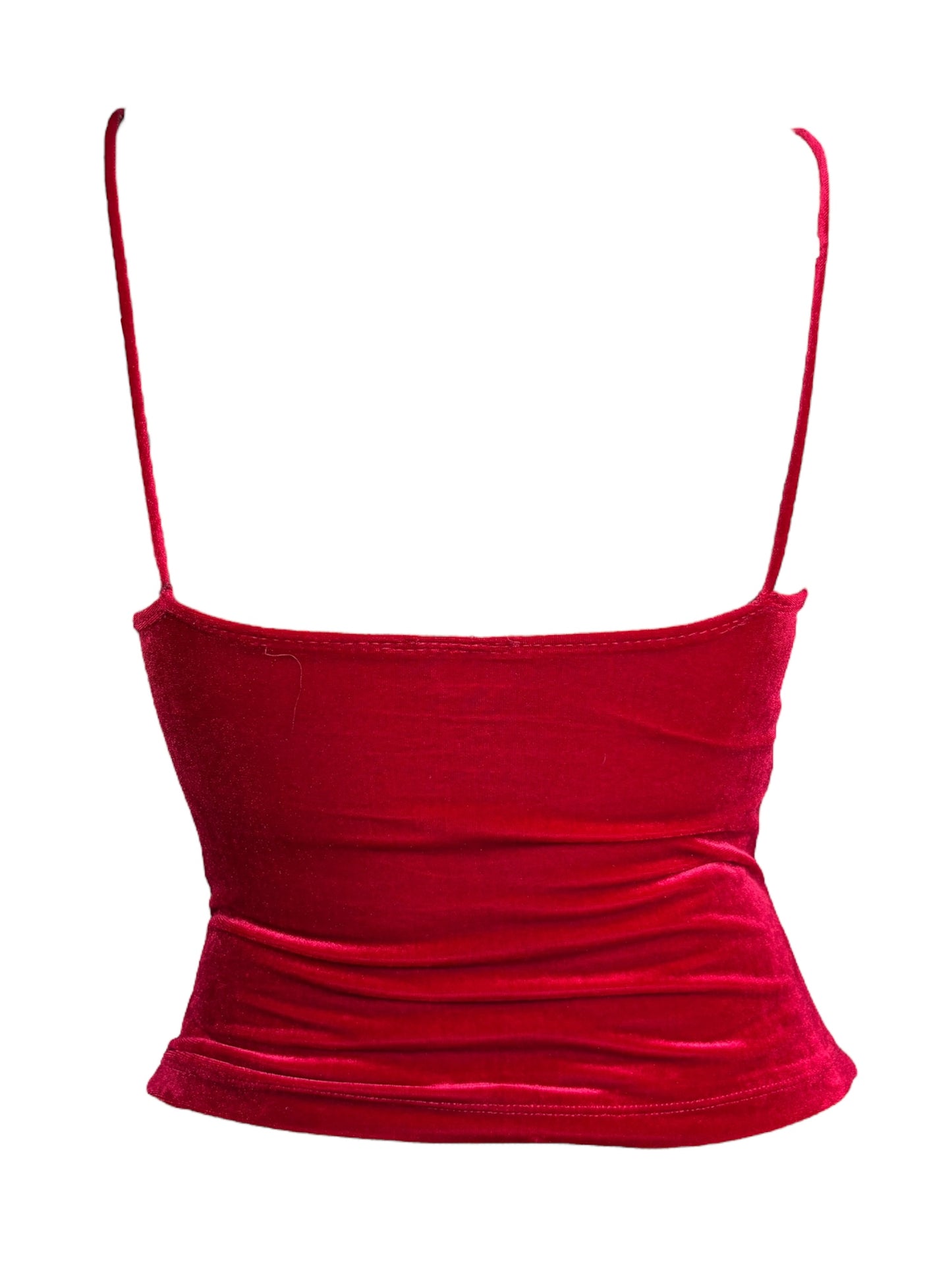 Vintage Red Velvet Textured Tank - XS/S