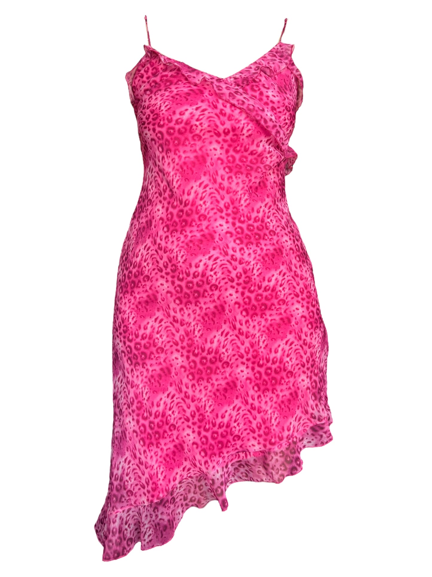 Vintage Pink Leopard Dress - M