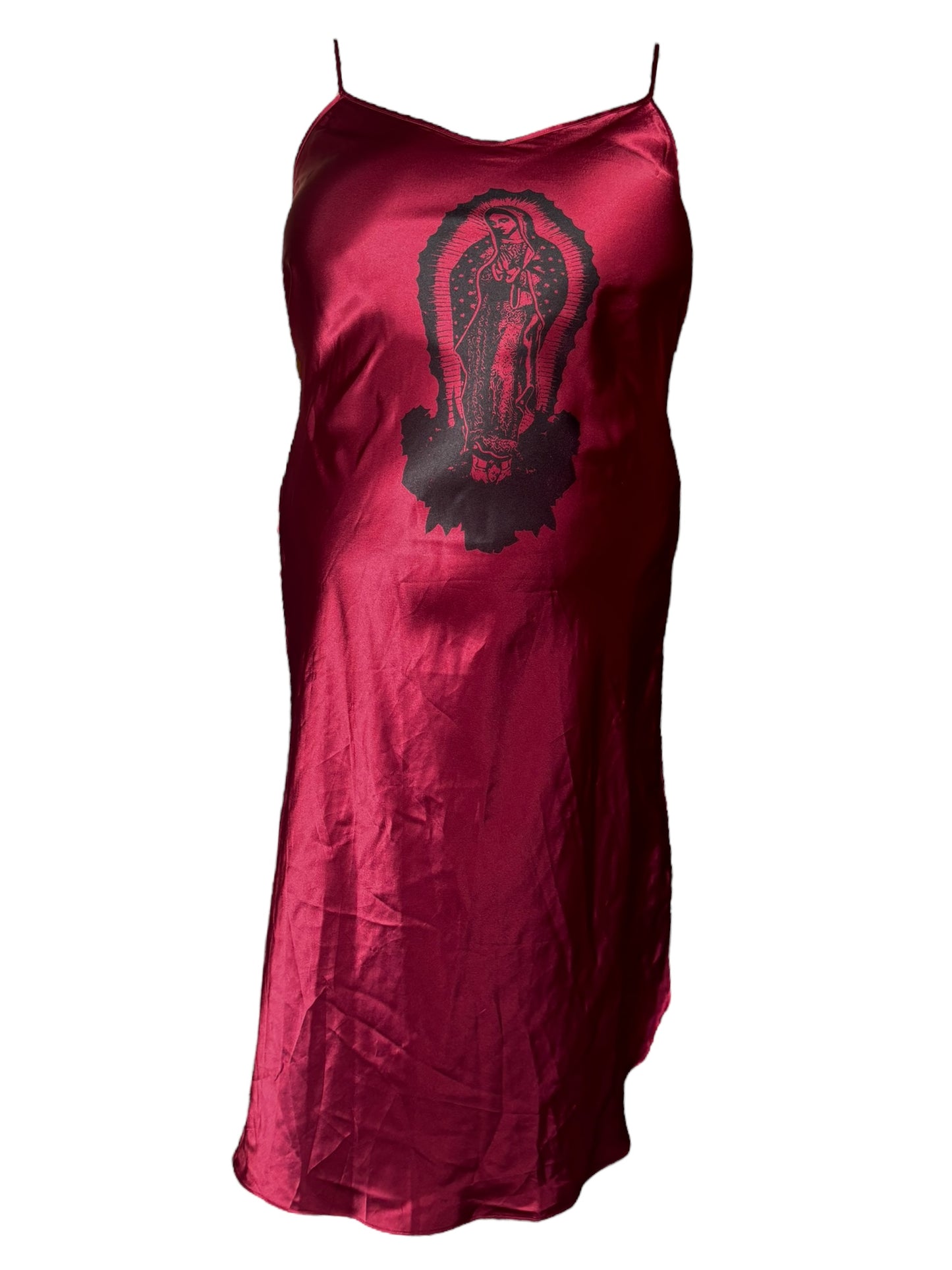 Virgen De Guadalupe's Shadow Red Dress - 3X