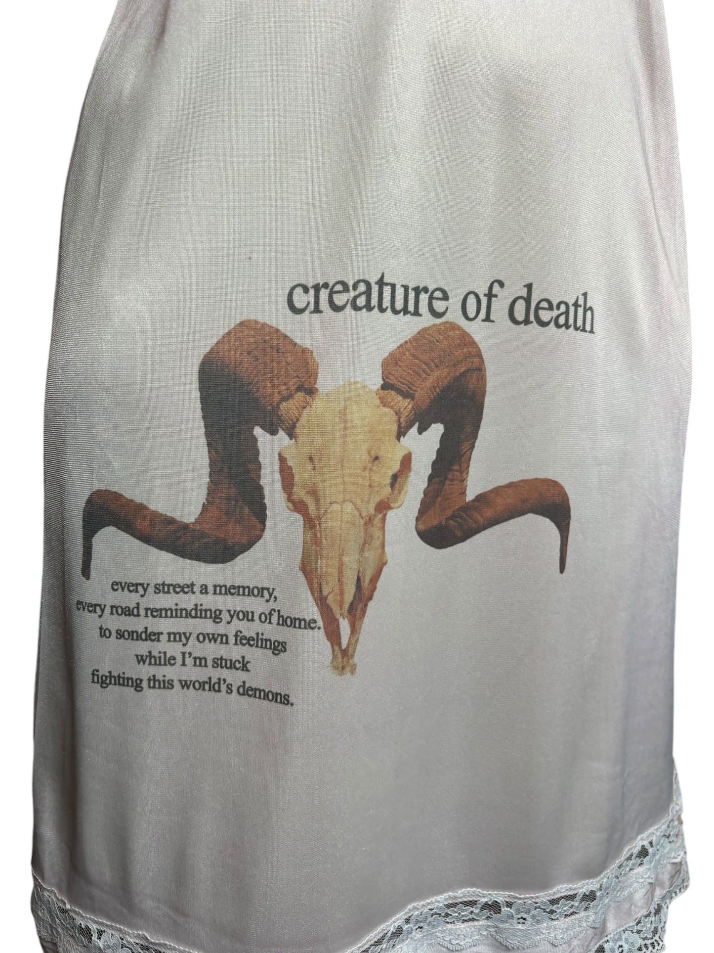 Creature of Death Pink Slip Dress - M/L