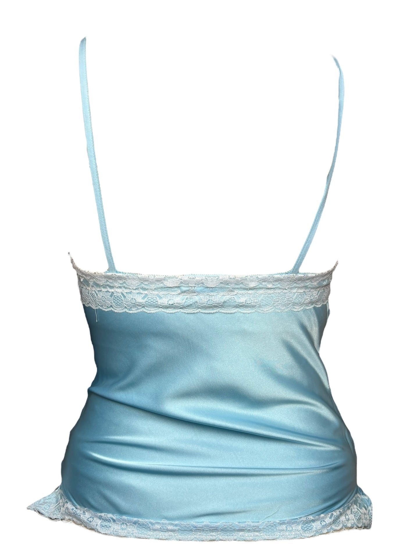 Angels Pleasure Blue Lace Tank - M