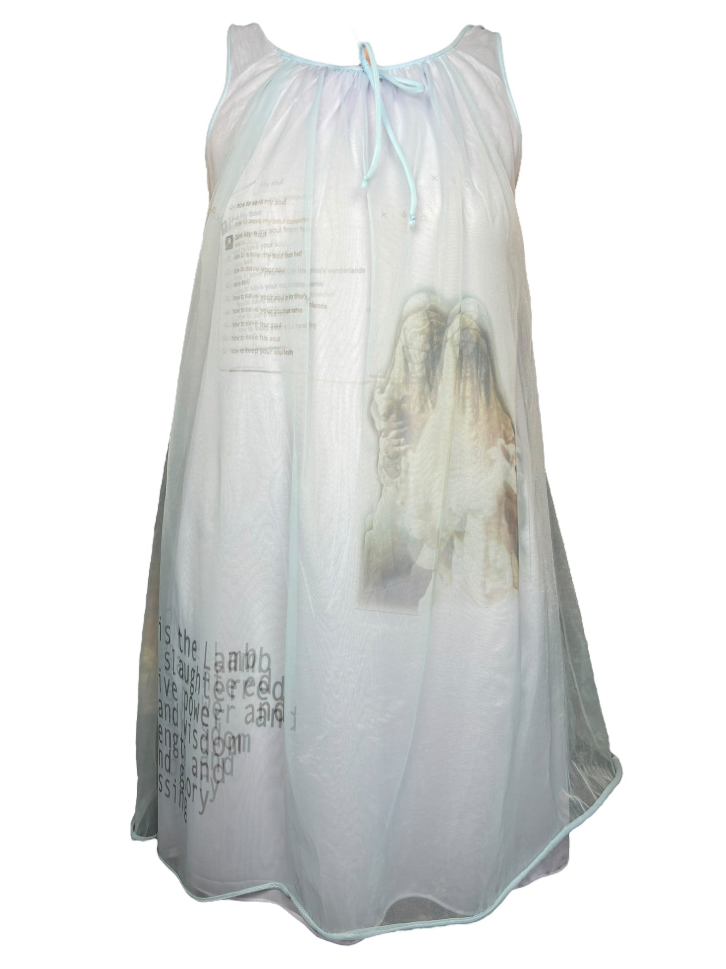 Worthy is The Lamb Blue/Lavender Whimsical Nightie - L/XL