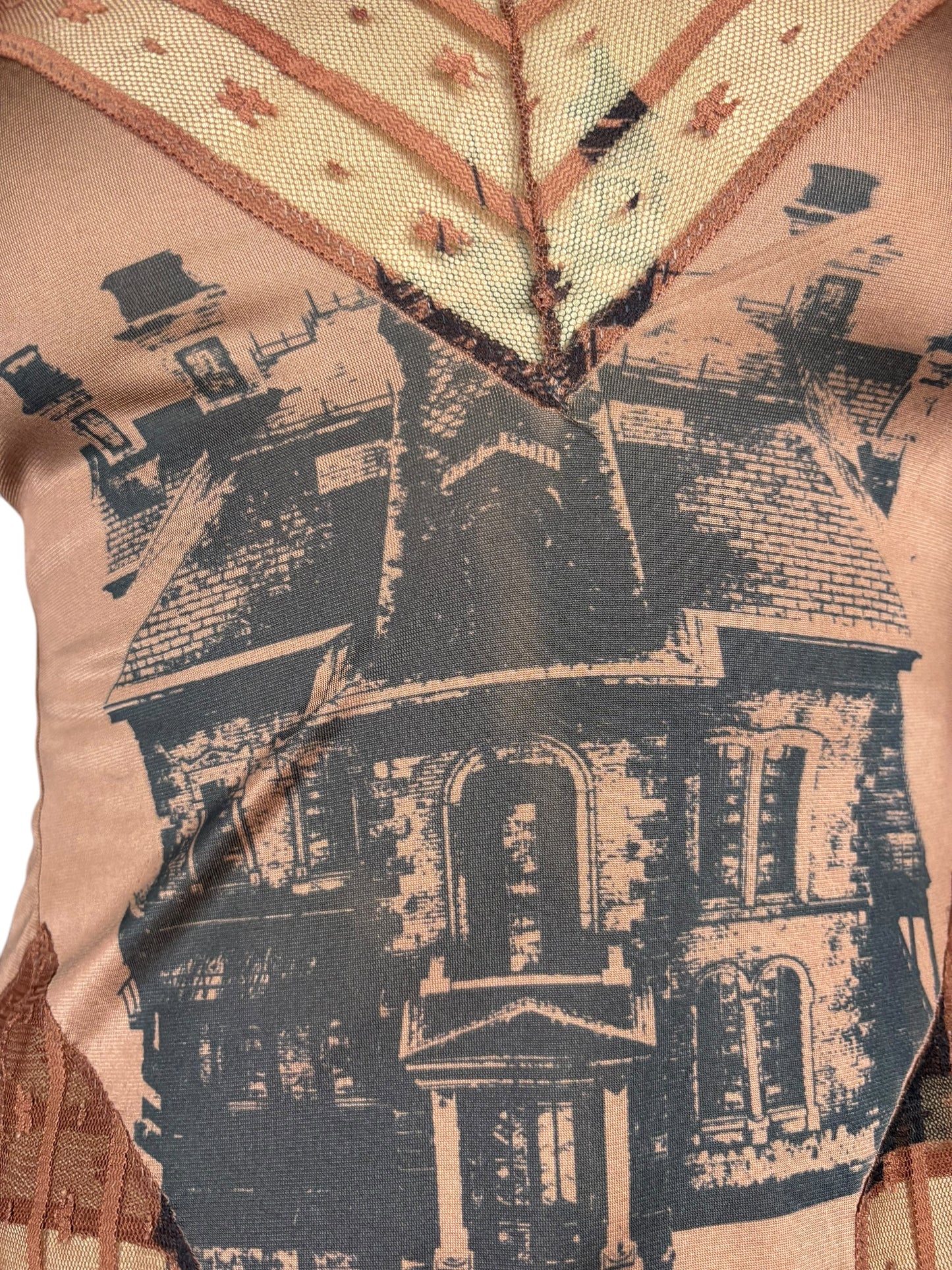 Haunted House Brown Slip Tank - M