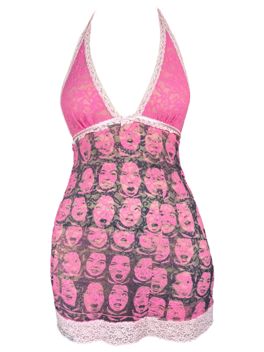 Bjork Pink Lace VS Dress - L