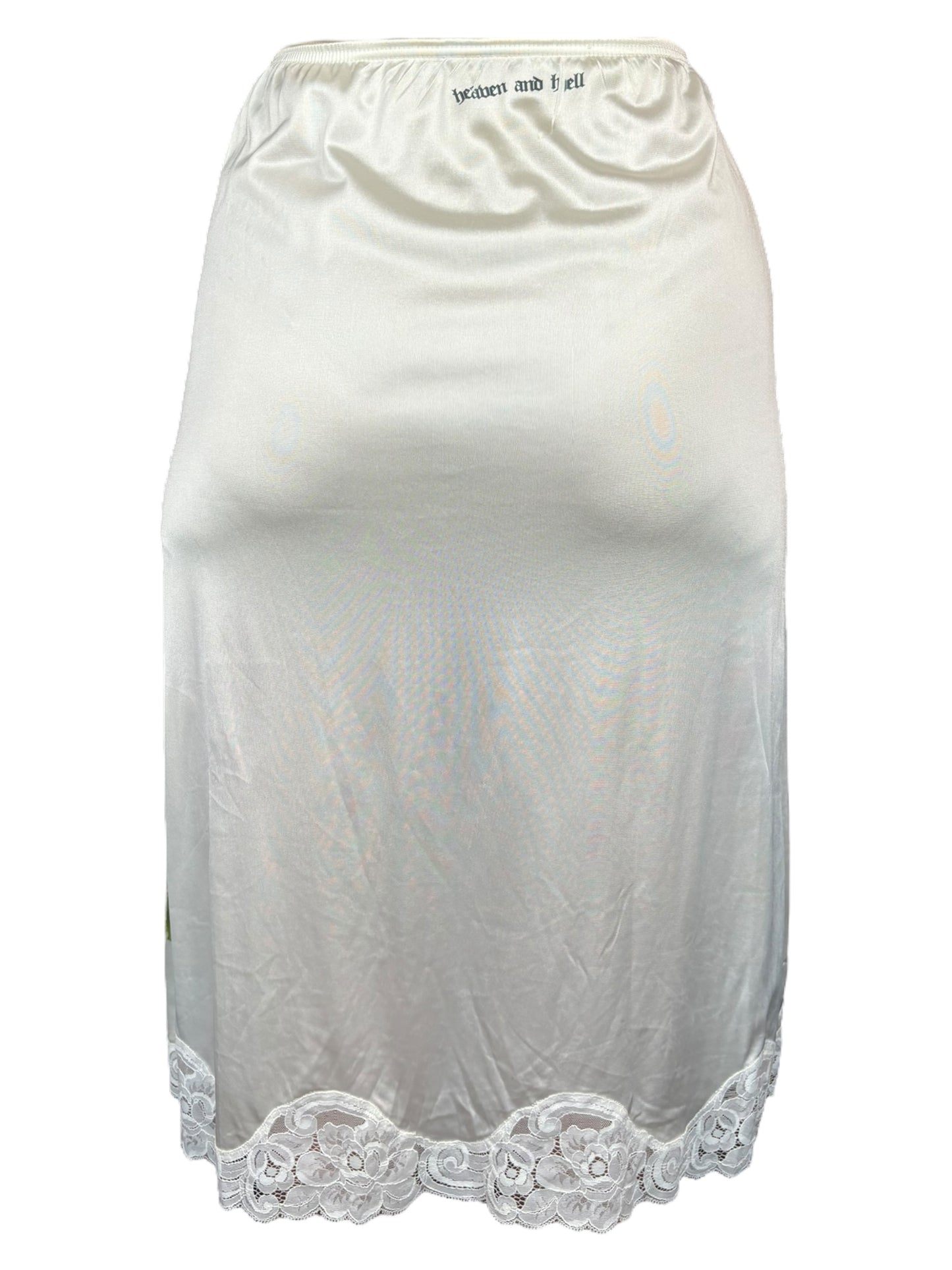 Savage Garden Long White Slip Skirt (SAMPLE) - S/M