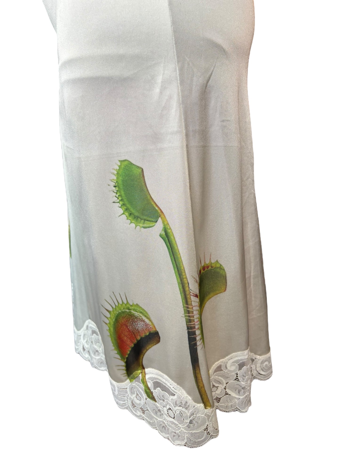 Savage Garden Long White Slip Skirt (SAMPLE) - S/M