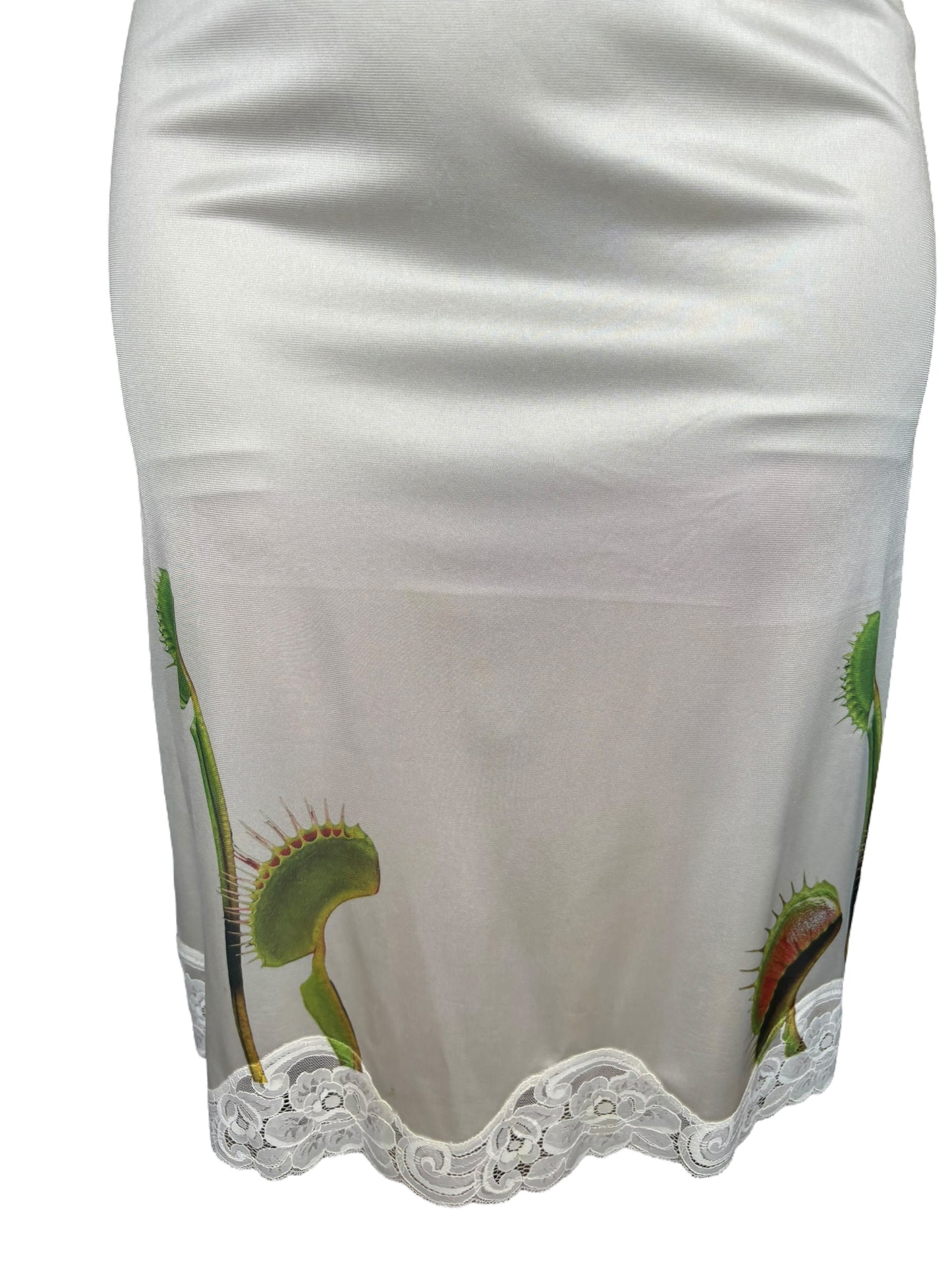 Savage Garden Long White Slip Skirt (SAMPLE) - S/M