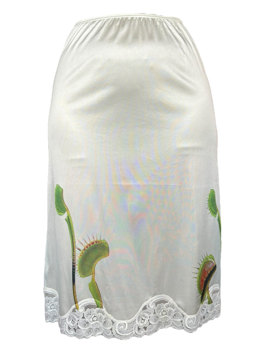 Savage Garden Long White Slip Skirt (SAMPLE) - S/M