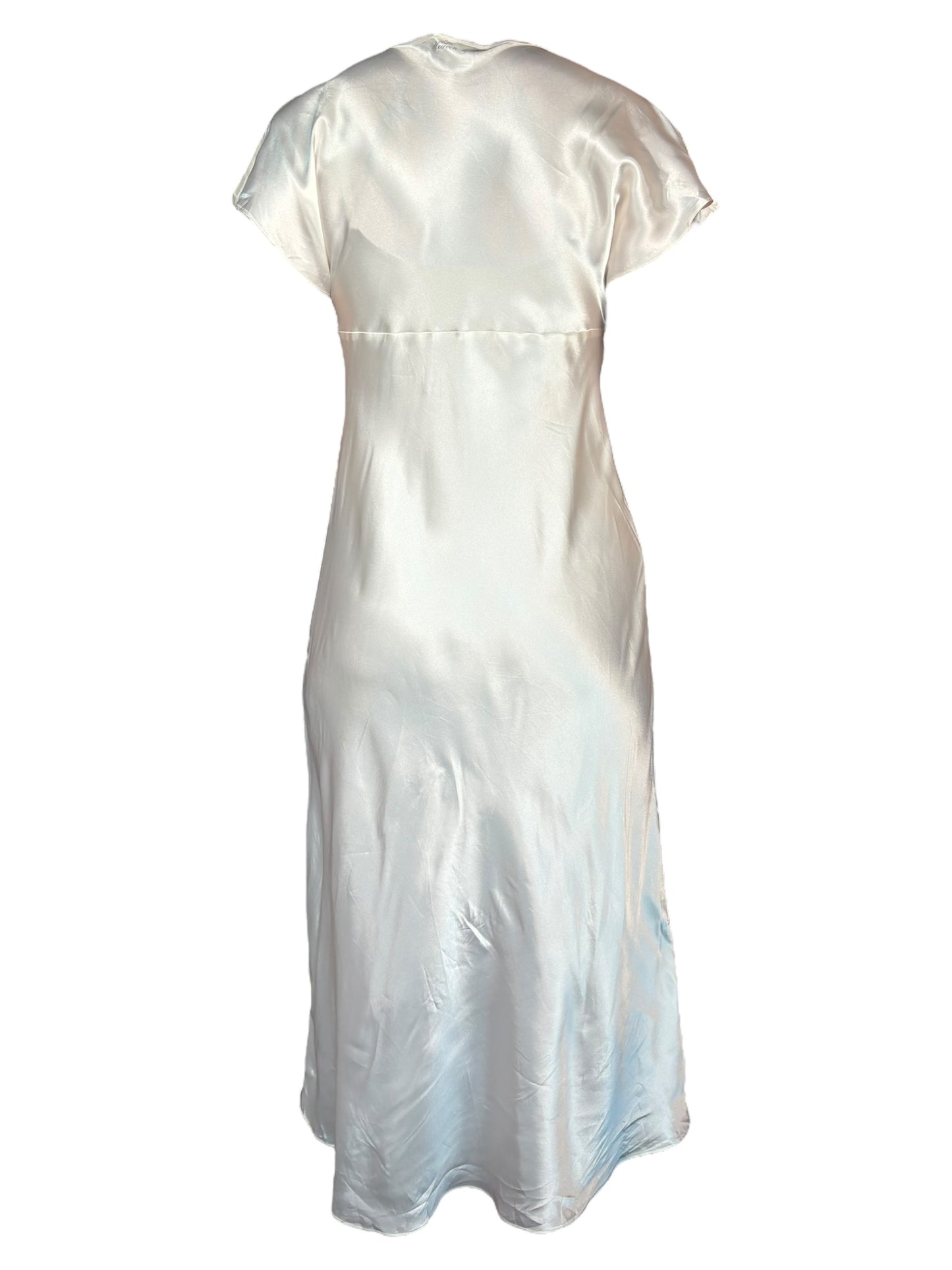 The Soft Animal of Your Body White Satin Dress - L/XL