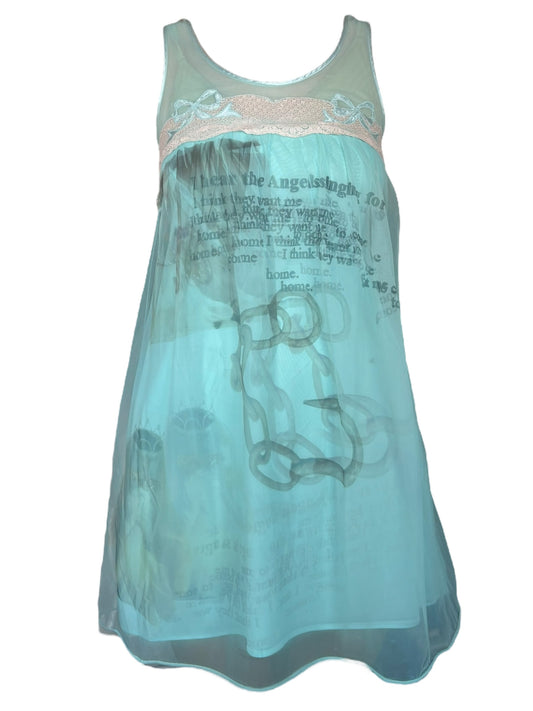 Angels Singing For Me Poofy Light Blue Dress - XS