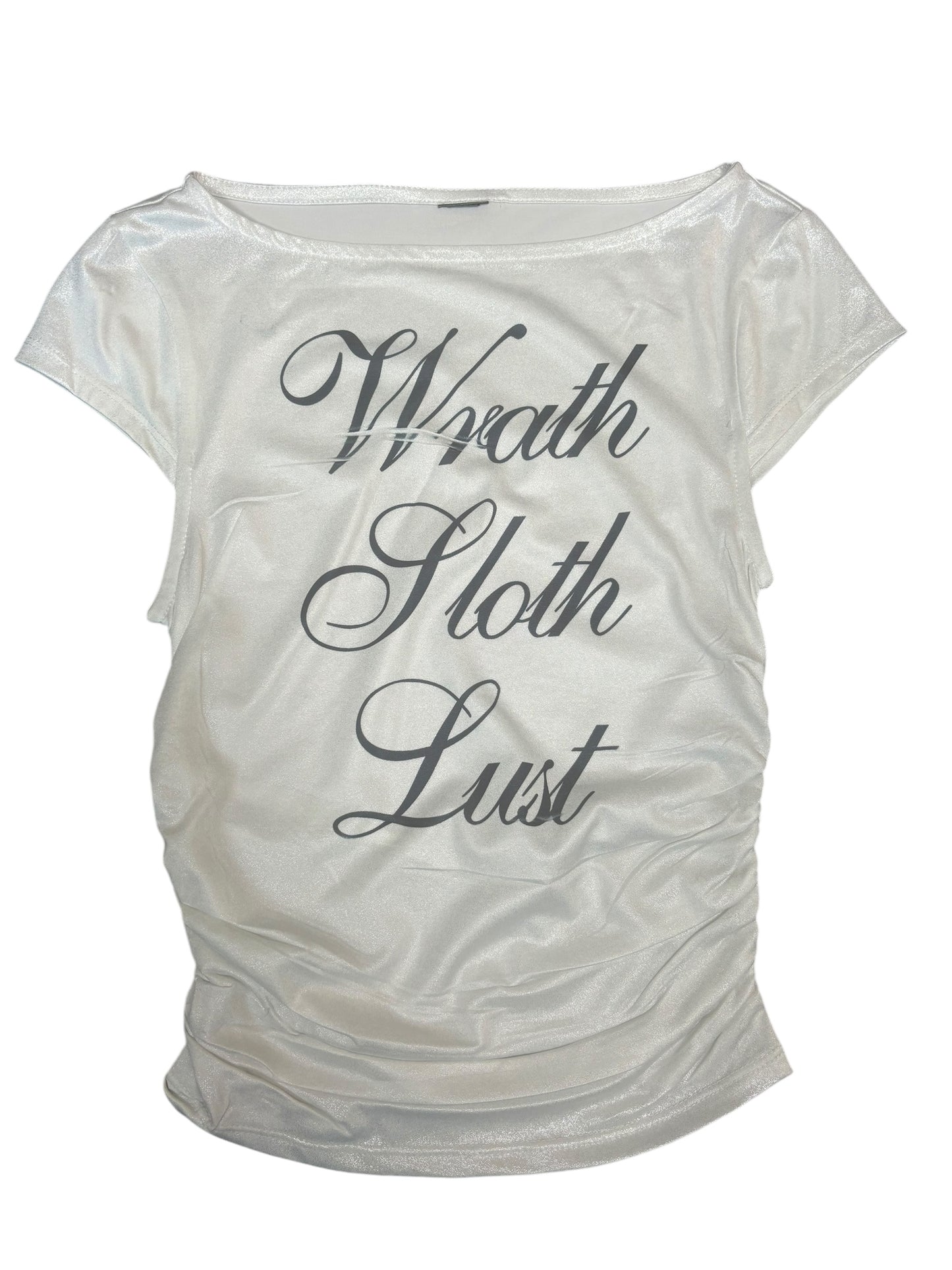 Wrath Sloth Lust Sparkly Top - XXS/XS