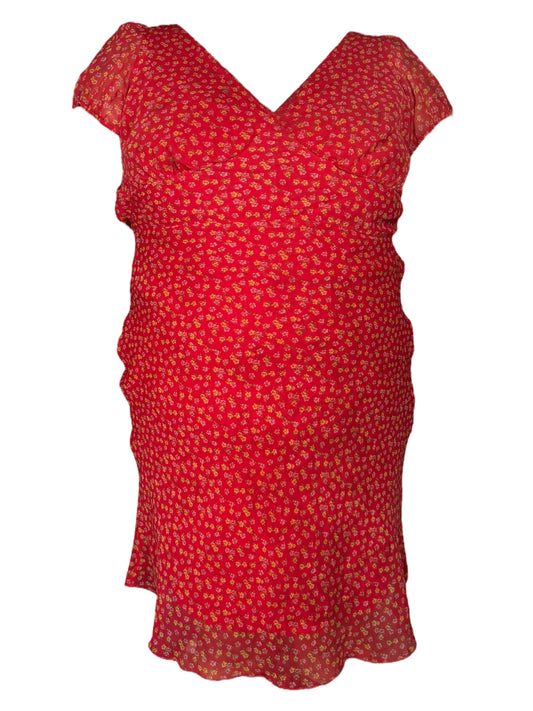 Vintage Torrid Red Floral Dress - 1X/2X