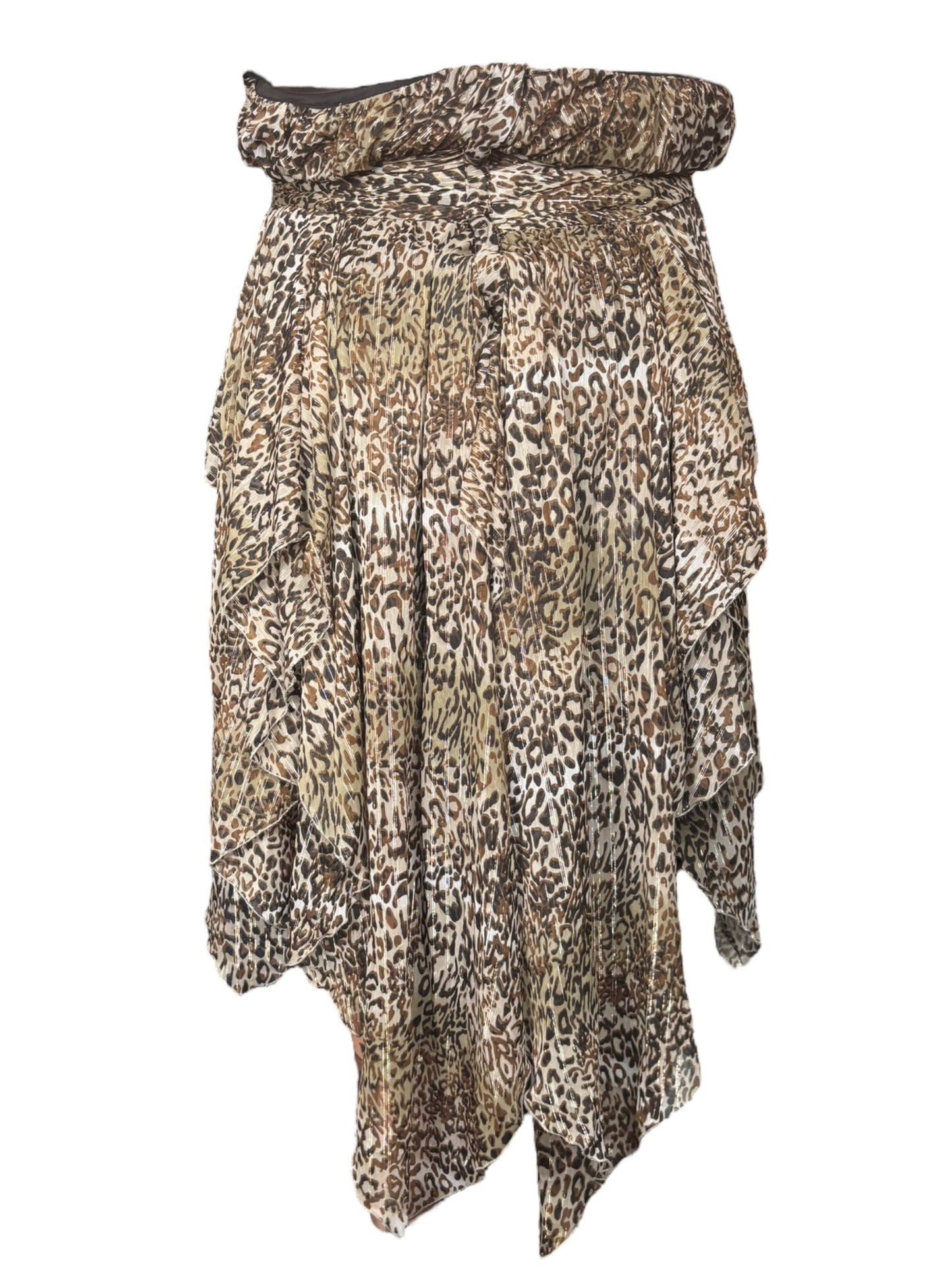 Vintage Leopard Asymmetrical Dress - 3X