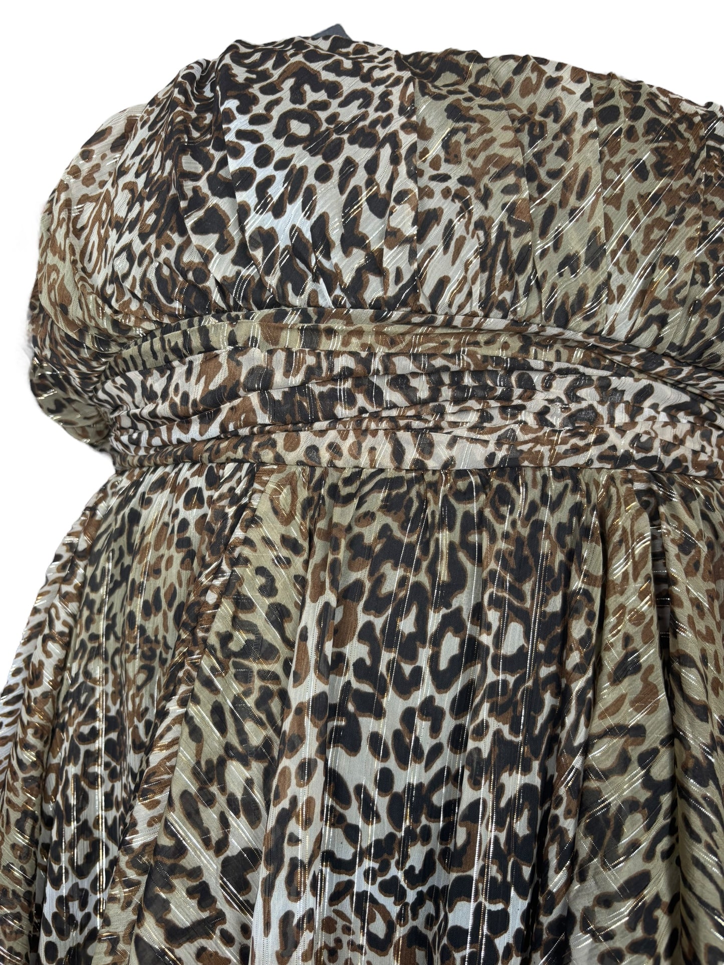 Vintage Leopard Asymmetrical Dress - 3X