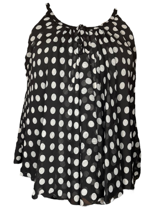 Vintage Polka Dot Baby doll Top  - 3X