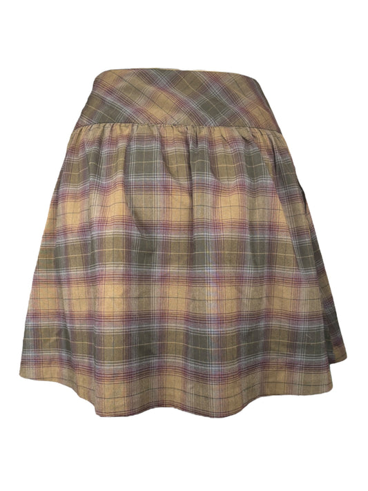 Vintage Plaid Bubble Skirt - S