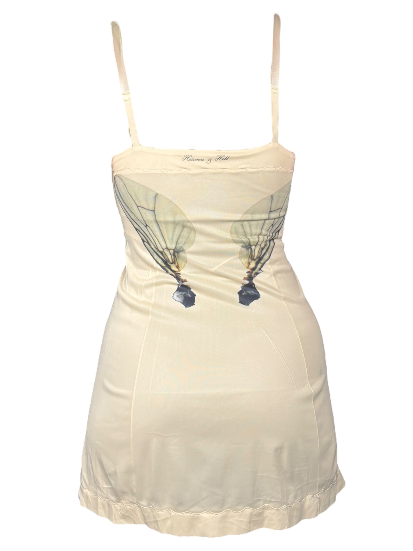 Metamorphosis Cream Slip Dress - S/M