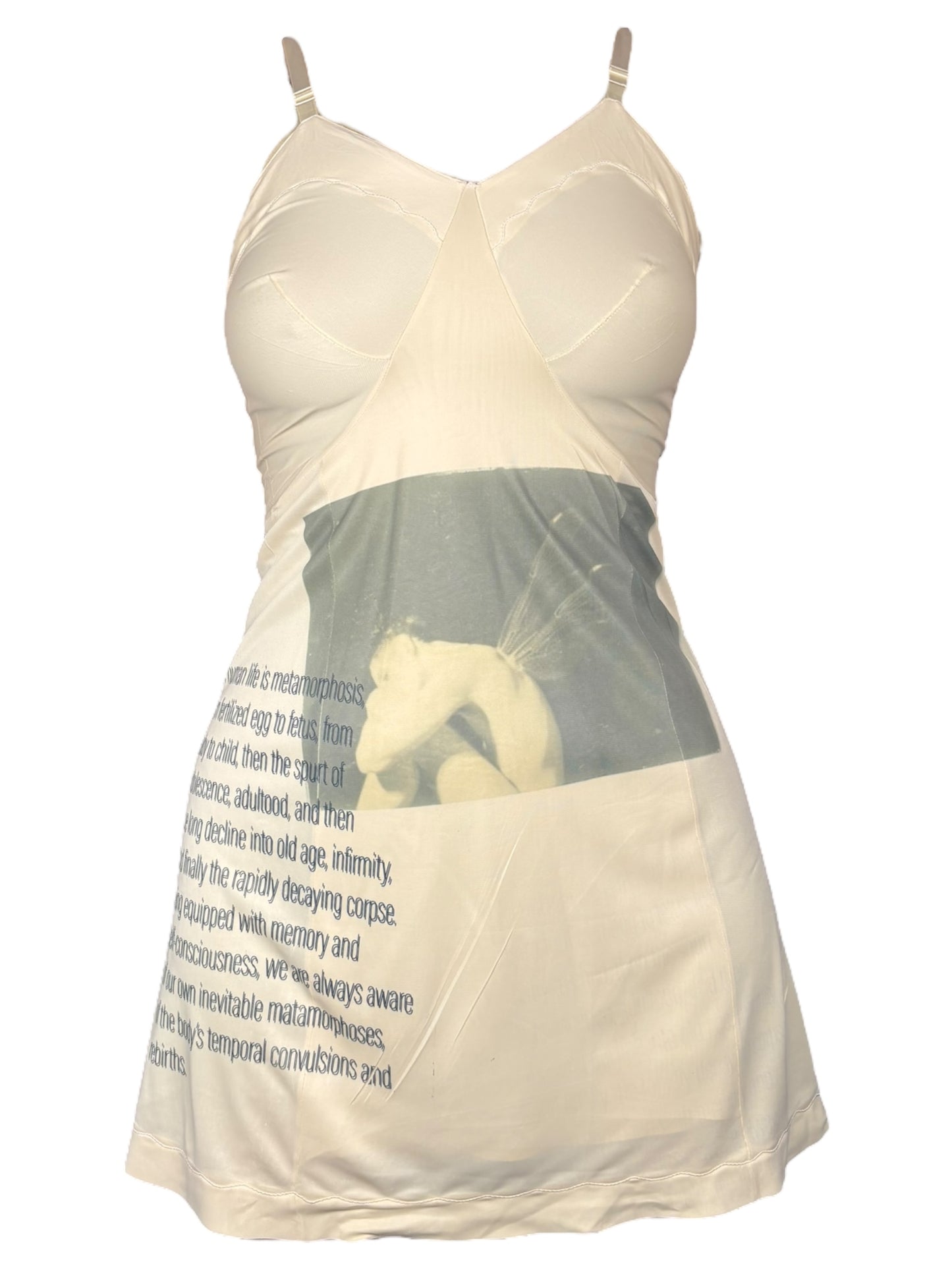 Metamorphosis Cream Slip Dress - S/M