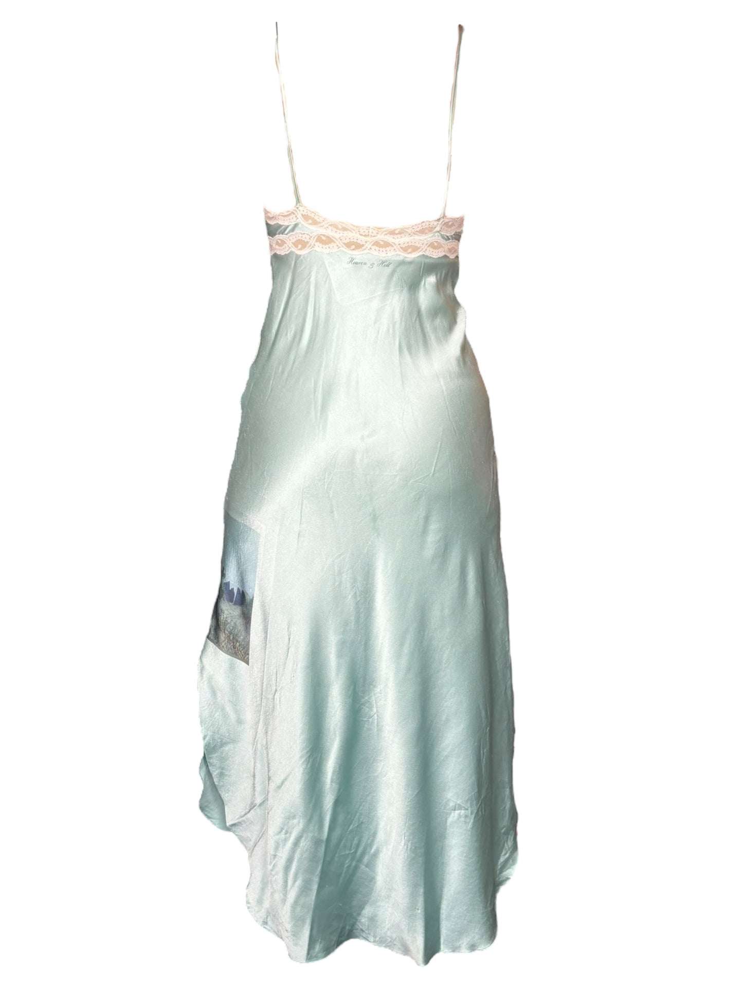 Worthy is the Lamb Aqua Vintage Slip Dress - M