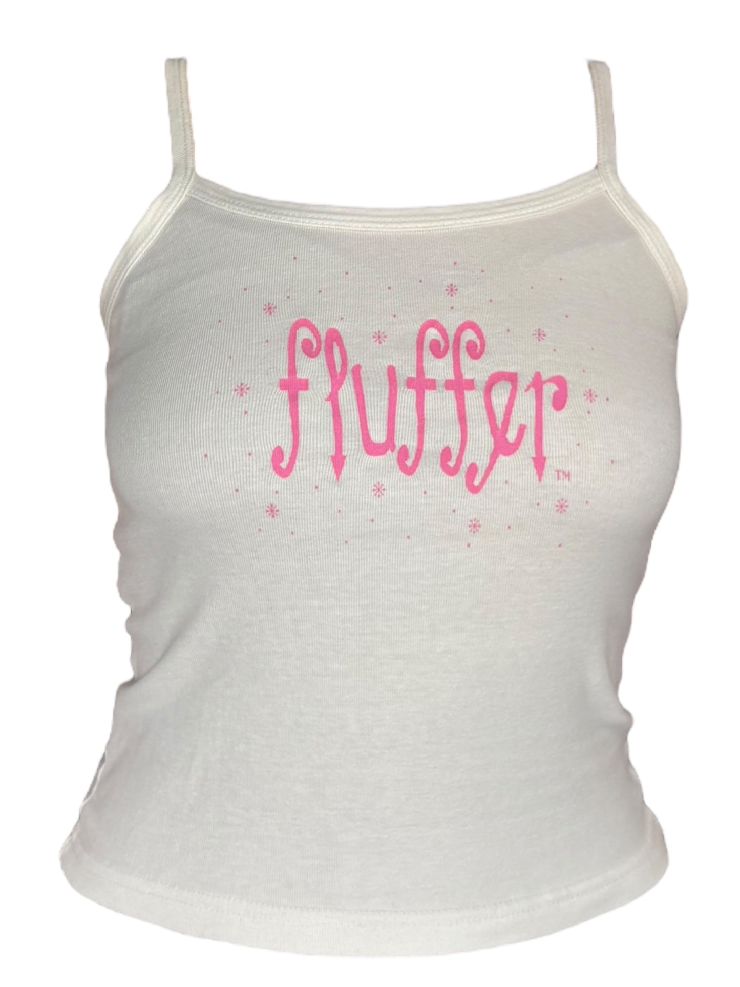 Vintage Fluffer White Tank Top - M