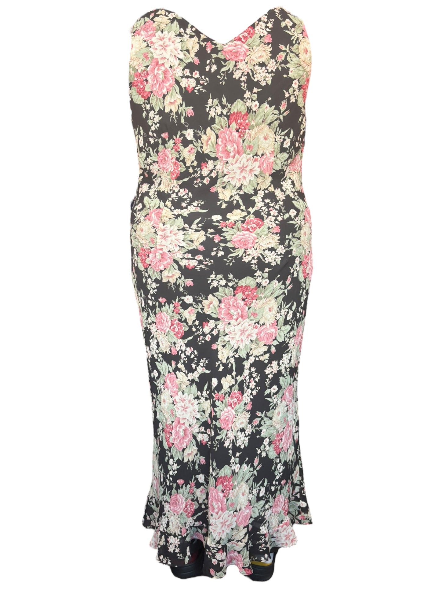 Vintage Floral Long 90's Dress - 3X/4X