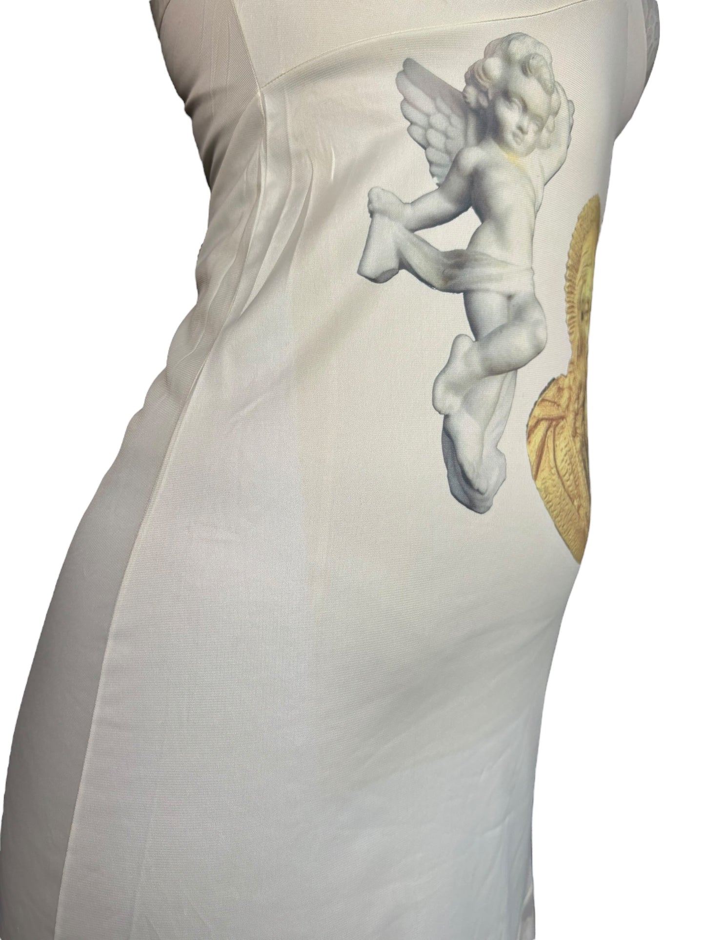 Statues Ivory Slip Dress - S