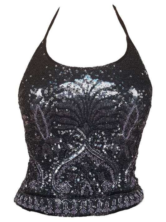 Vintage Sequin Corset Tank - XS/S