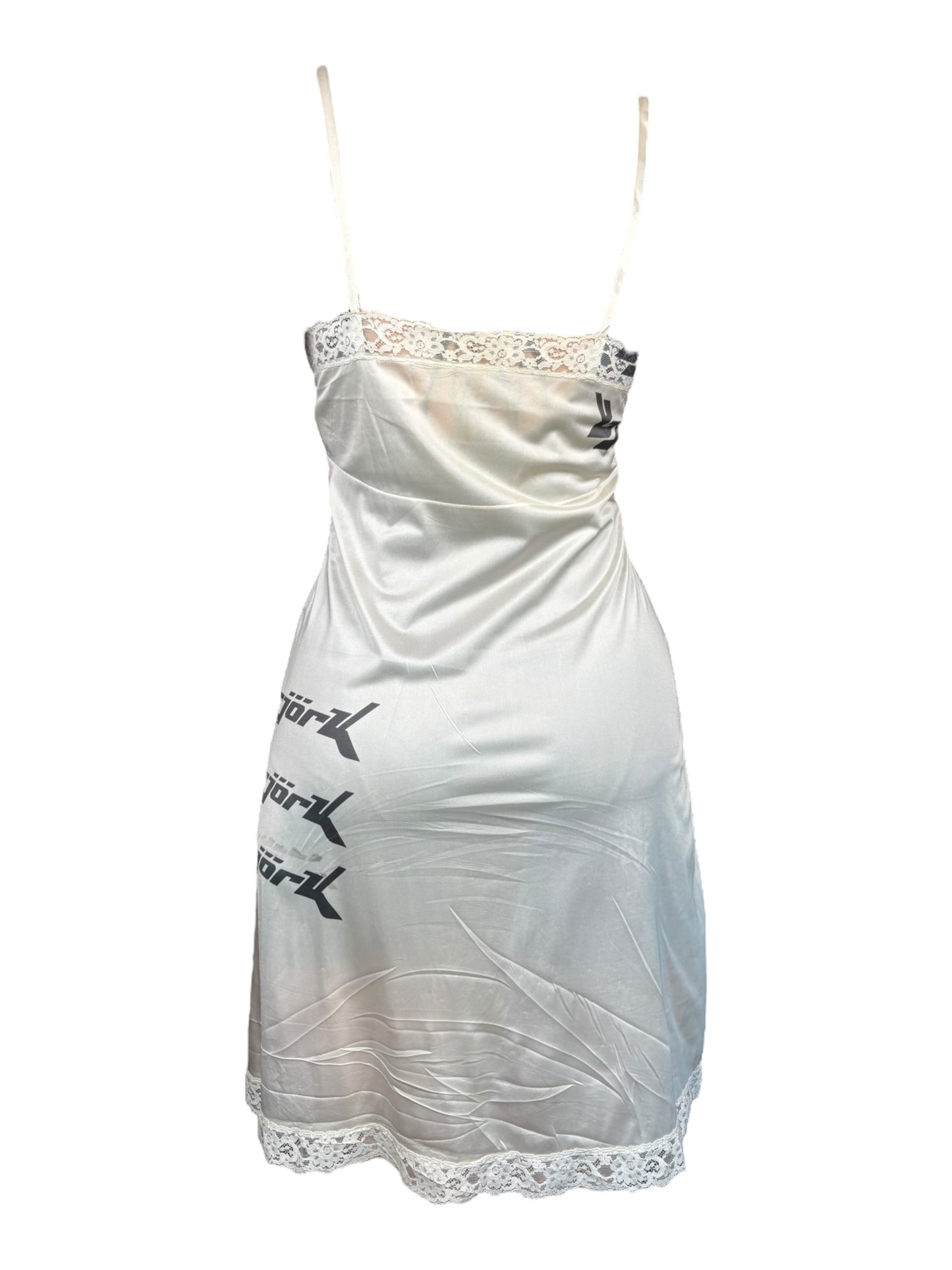 Bjork White Slip Dress - M/L