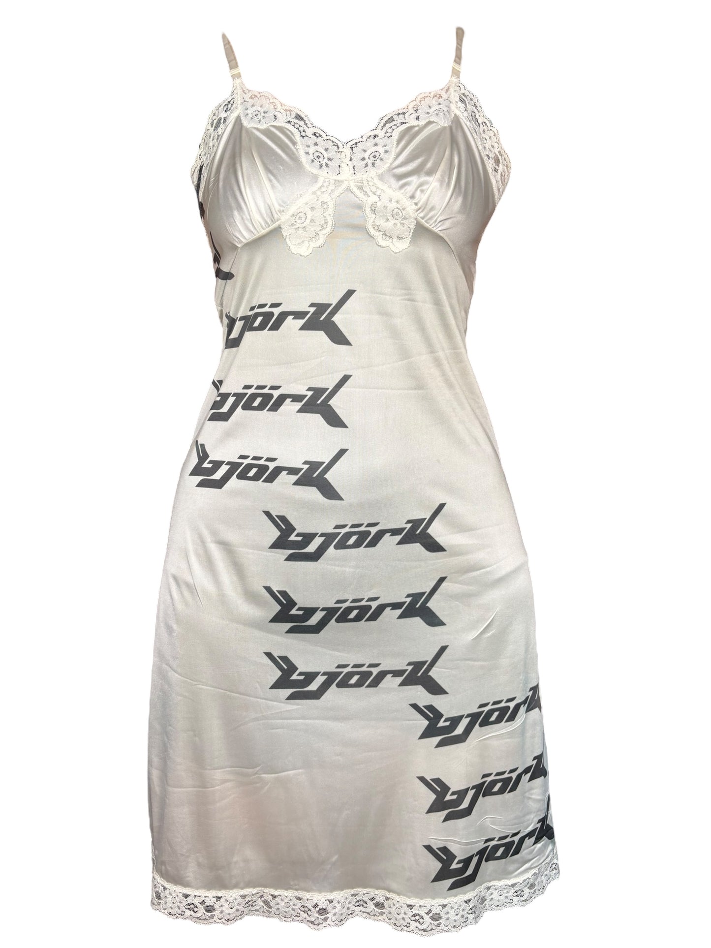 Bjork White Slip Dress - M/L