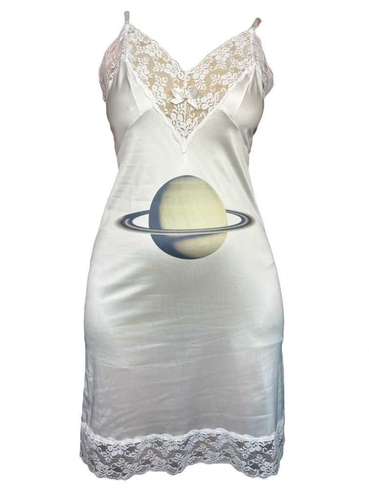 Return Of Saturn White Lace Dress - M