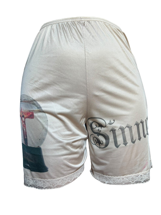Sinner Jesus Snow Globe Shorts - M