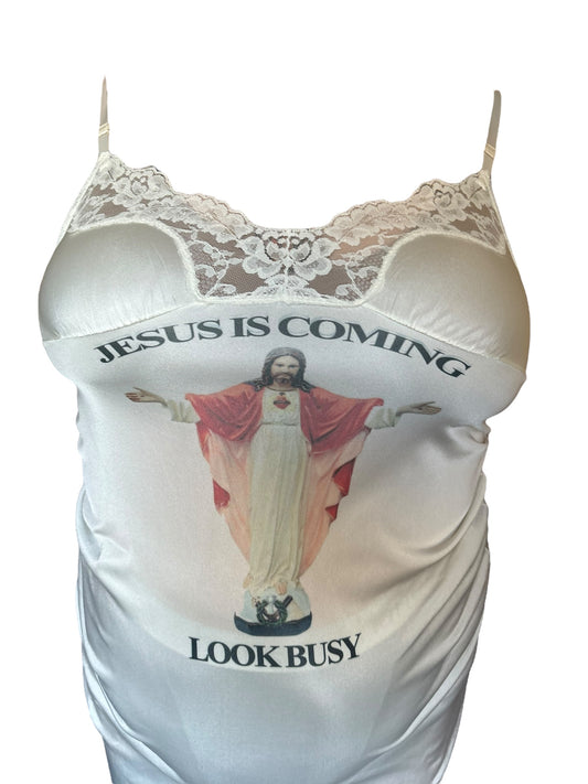 Jesus Is Coming Slip Dress - XL/2X