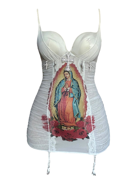 Sacred Heart Bling Mini Dress - M