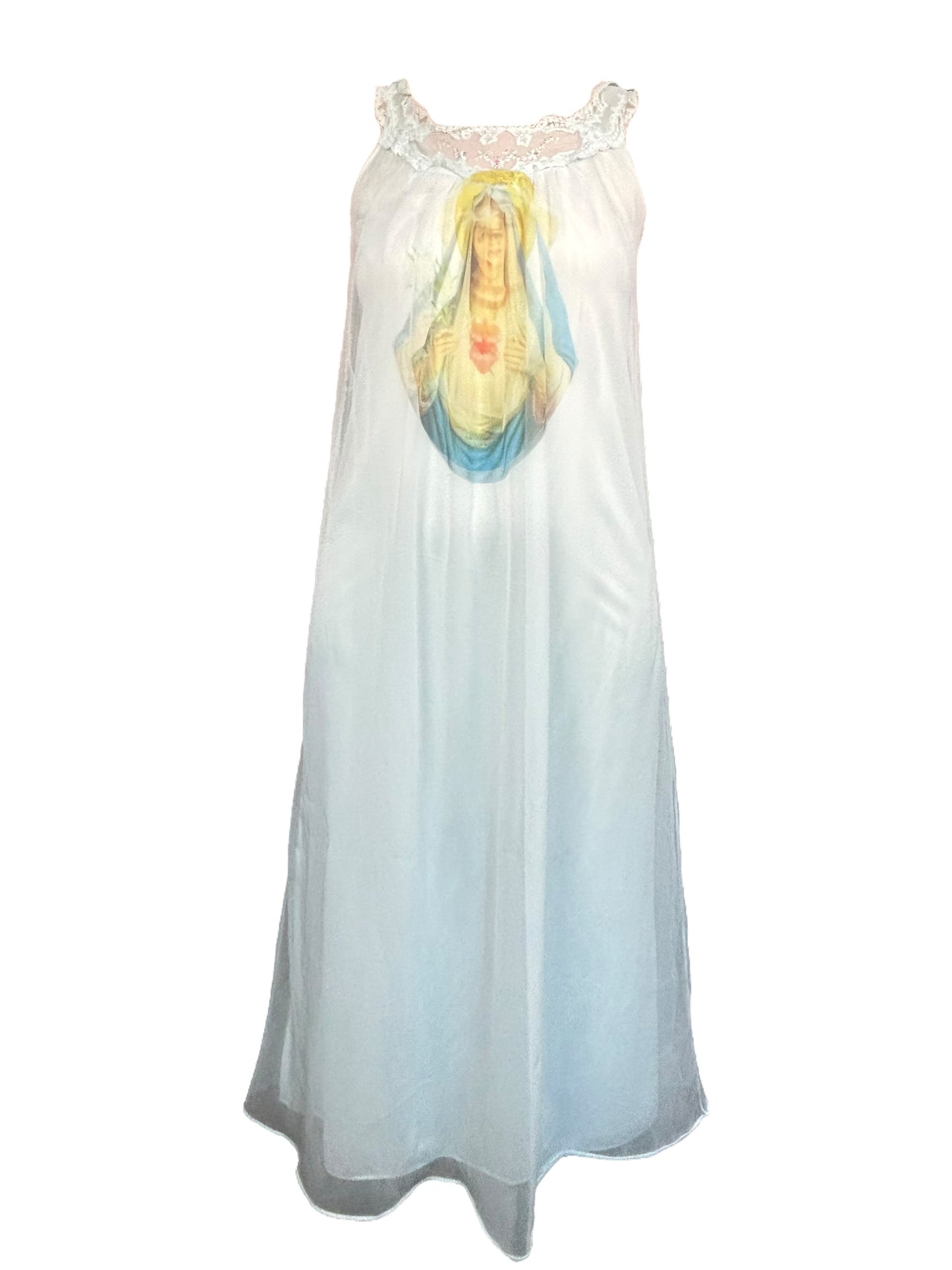 Virgin Mary Light Blue Nightie Dress - M