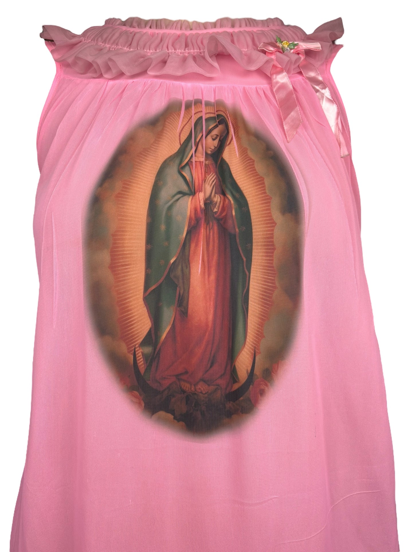 Virgen De Guadalupe Pink Dress - 1X/2X