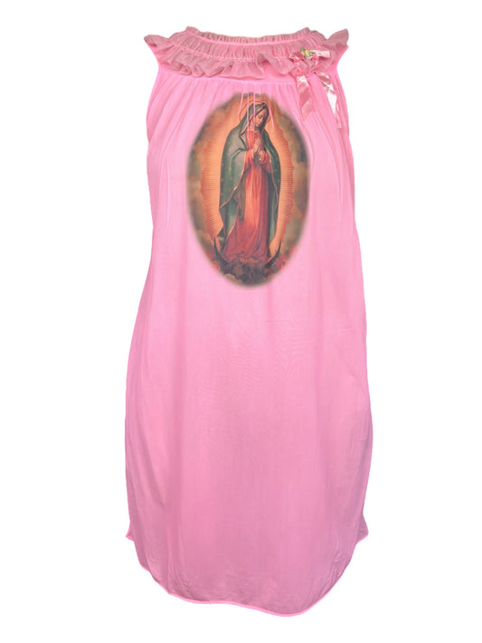 Virgen De Guadalupe Pink Dress - 1X/2X