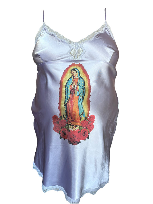 Virgen De Guadalupe Perriwinkle Dress - 2X