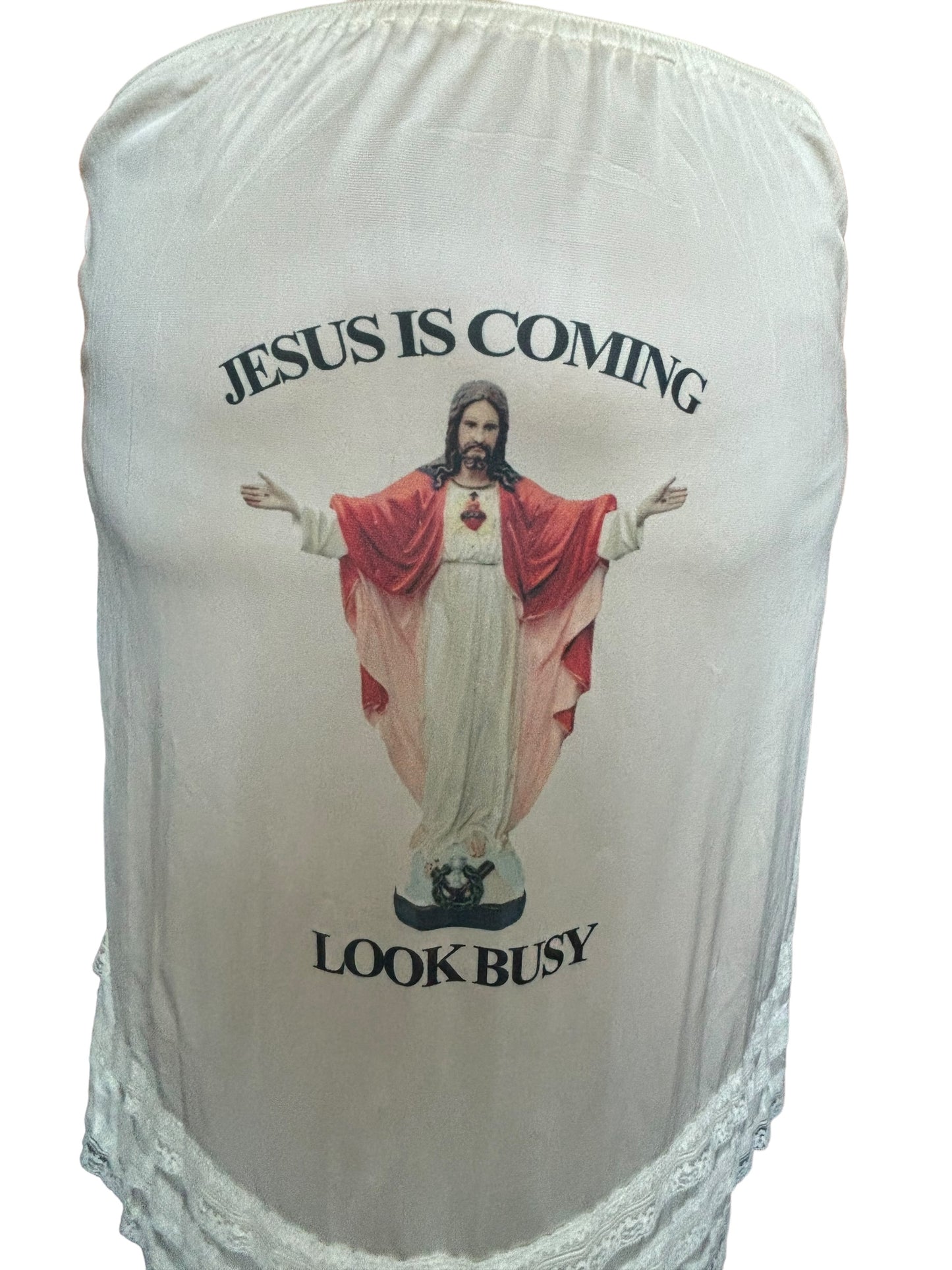 Jesus Is Coming Cream Skirt - 2X/3X