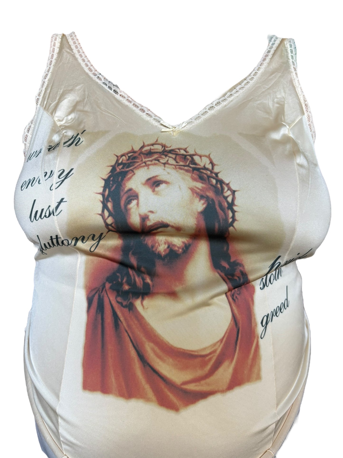 He Died for Our Sins Lace Tank - 2X