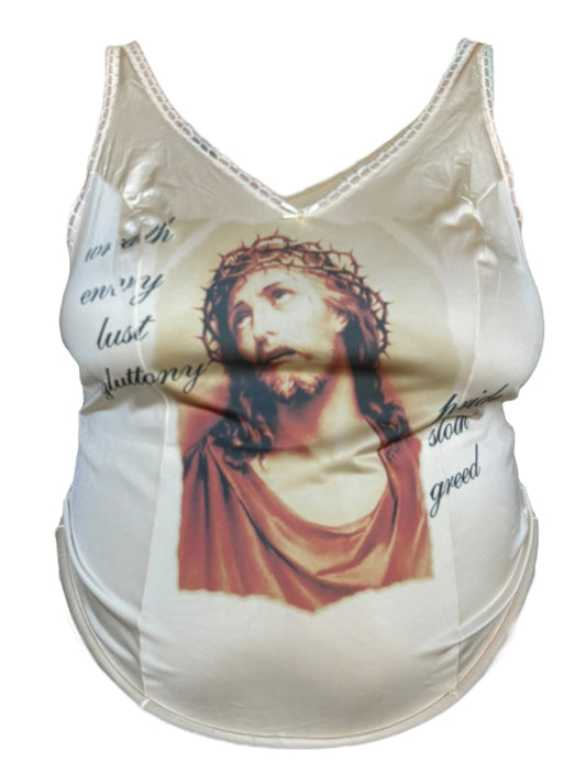 He Died for Our Sins Lace Tank - 2X