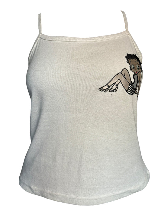 Vintage 90's Official Betty Boop White Tank - L/XL