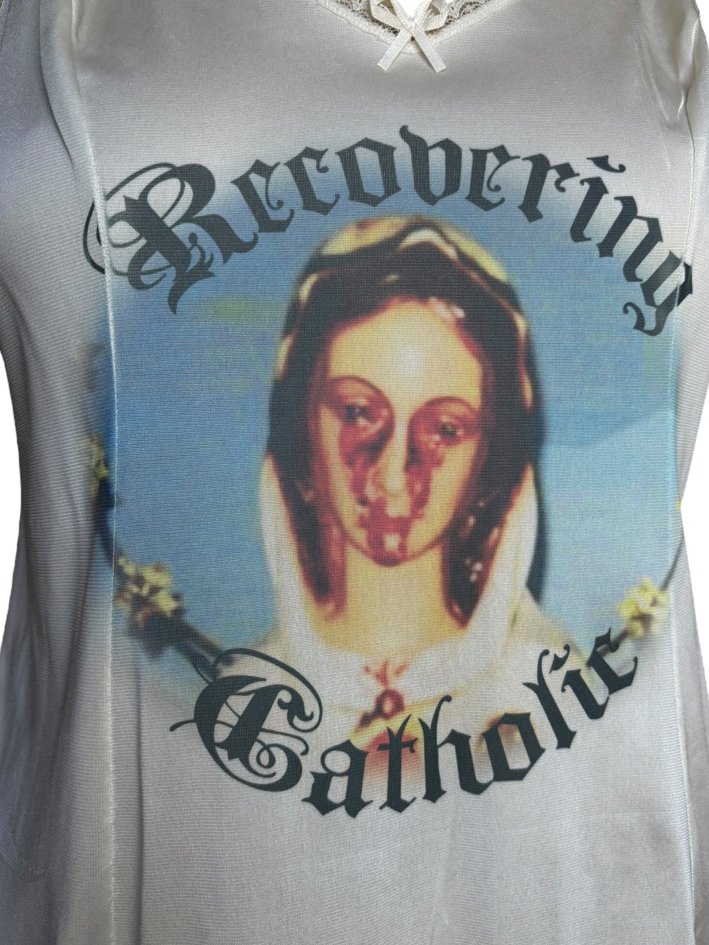 Recovering Catholic White Tank - L