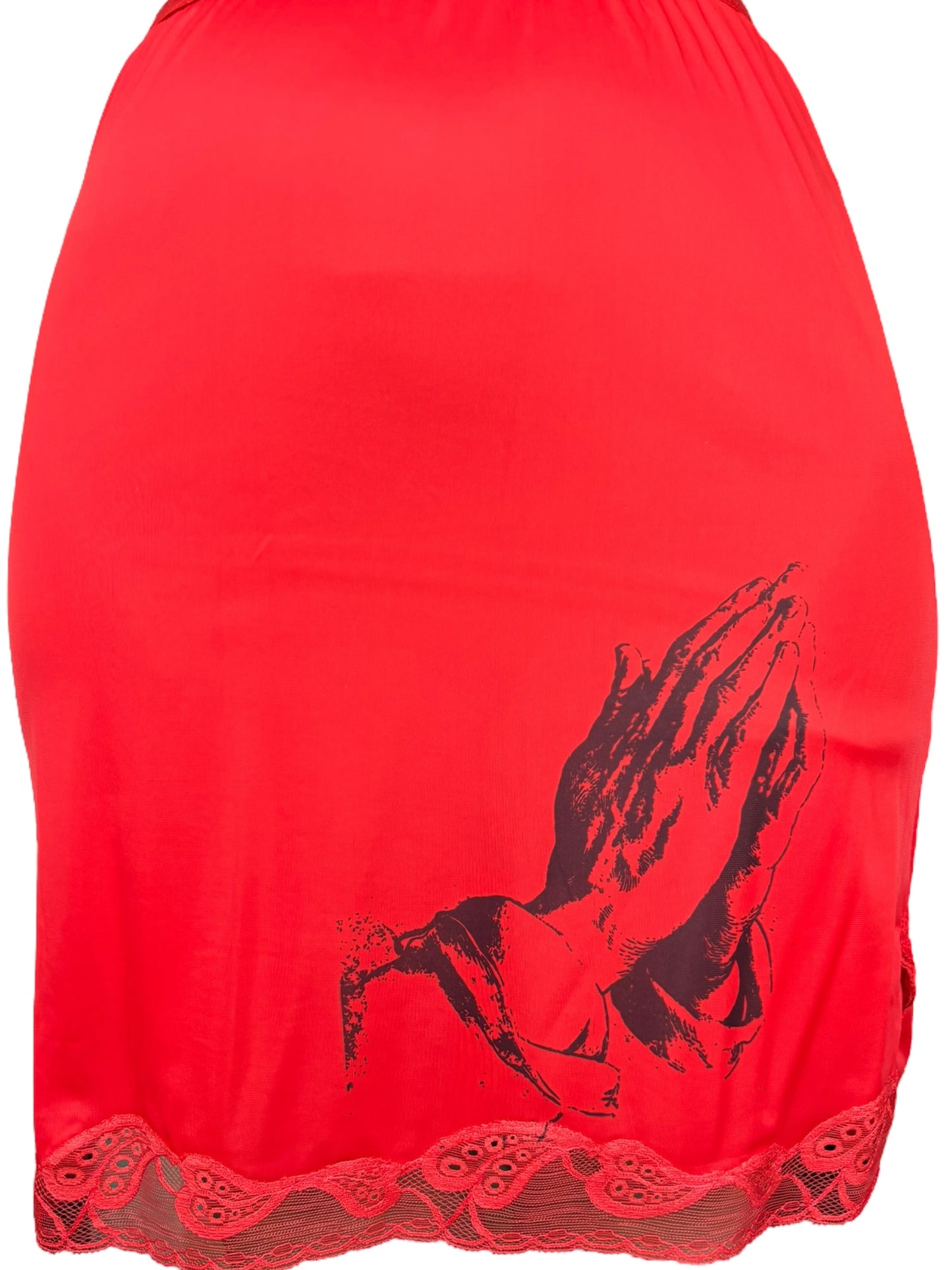 Pray For Me Red Skirt - M