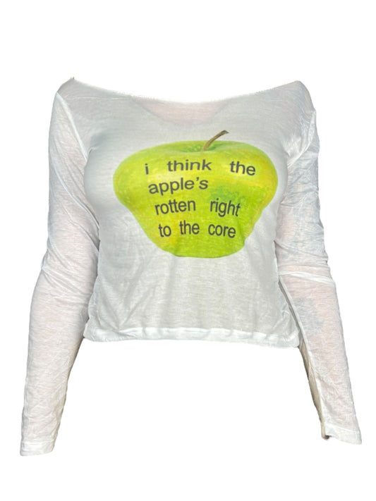 Rotten Apple Slouchy Long Sleeve Shirt - XS