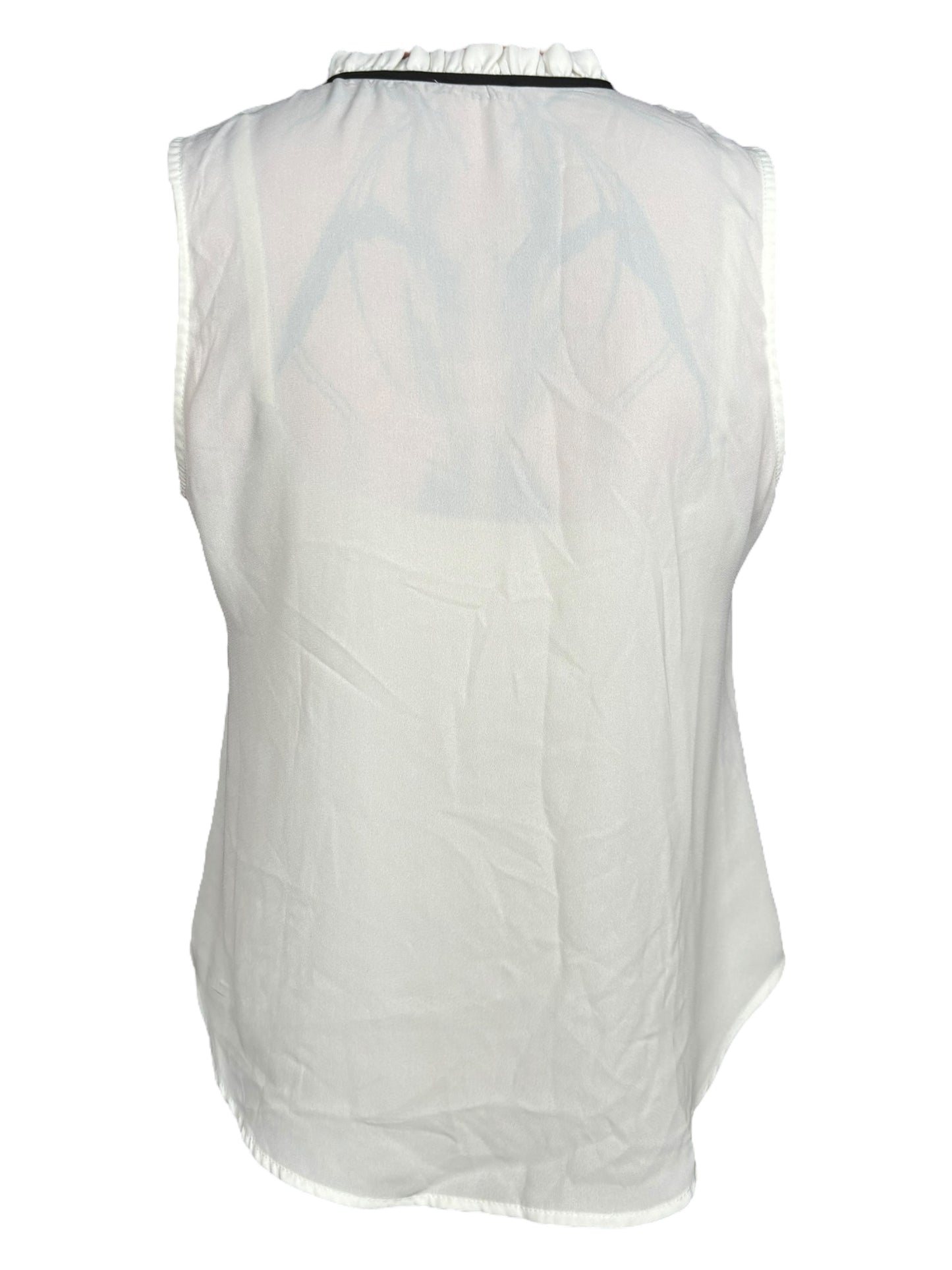 Rosary Sleeveless White Top - M