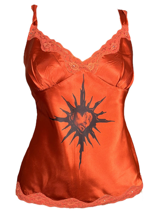 Jesus Tarot Burnt Orange Tank - M/L