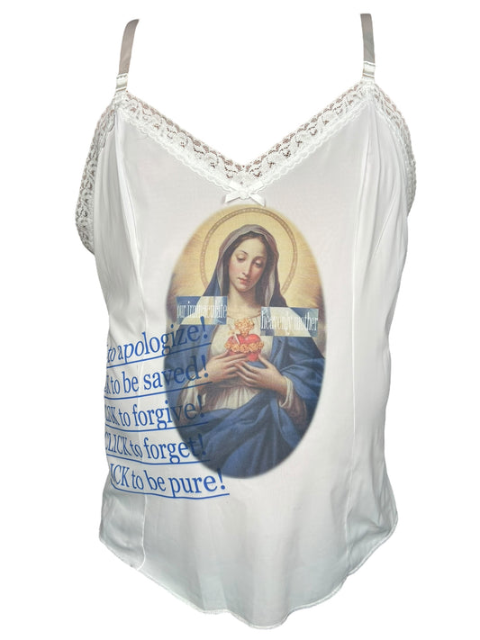 Immaculate Heavenly Mother White Tank - 3X