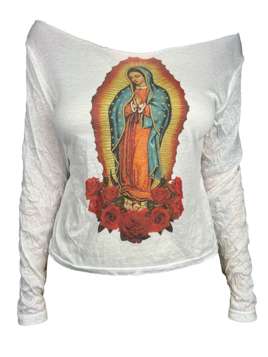 Virgen De Guadalupe Slouchy Longsleeve Tee 2 - M/L