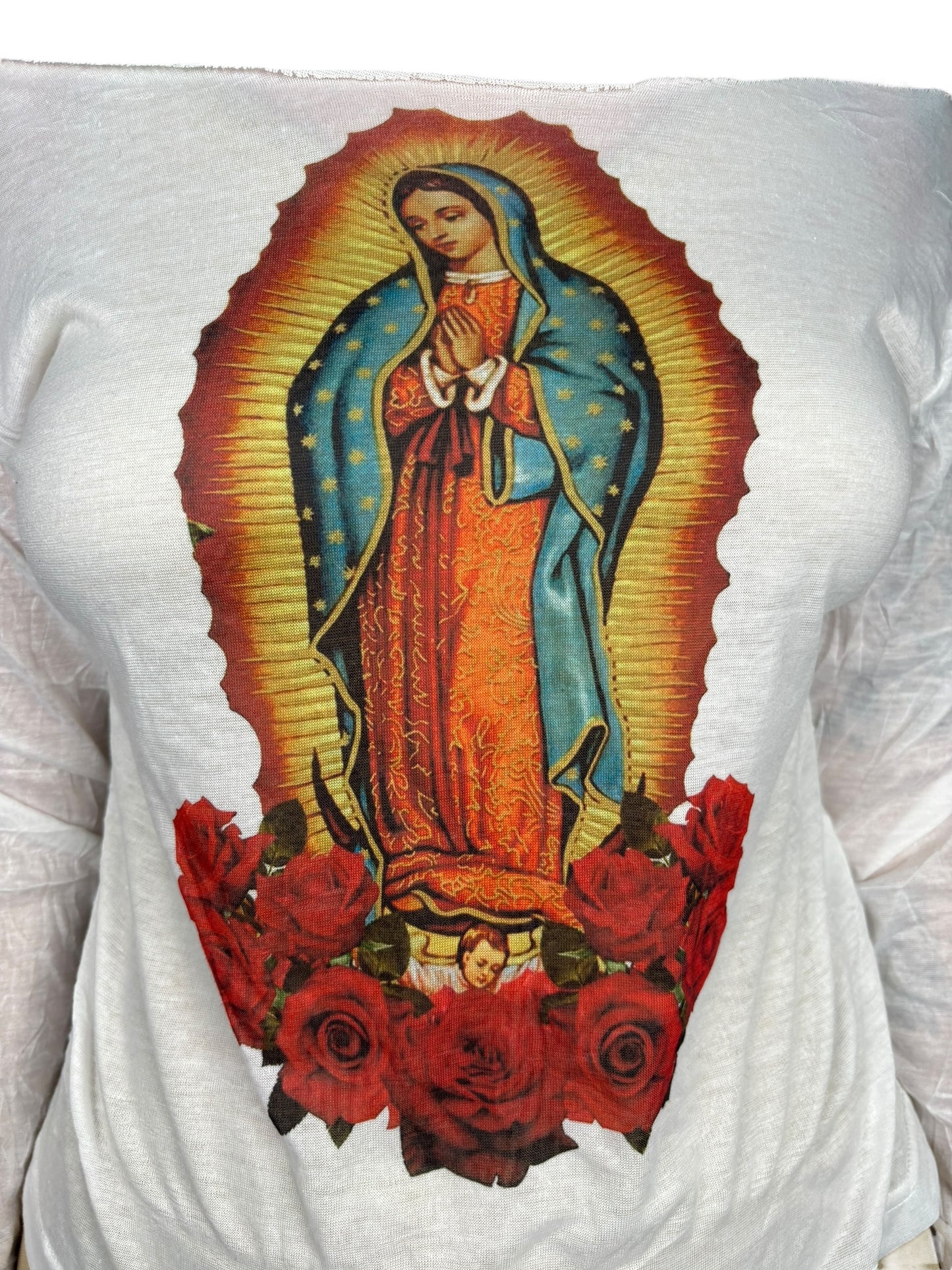 Virgen De Guadalupe Slouchy Longsleeve Tee 1 - M/L