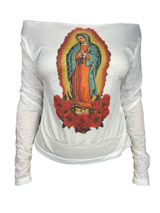 Virgen De Guadalupe Slouchy Longsleeve Tee 1 - M/L